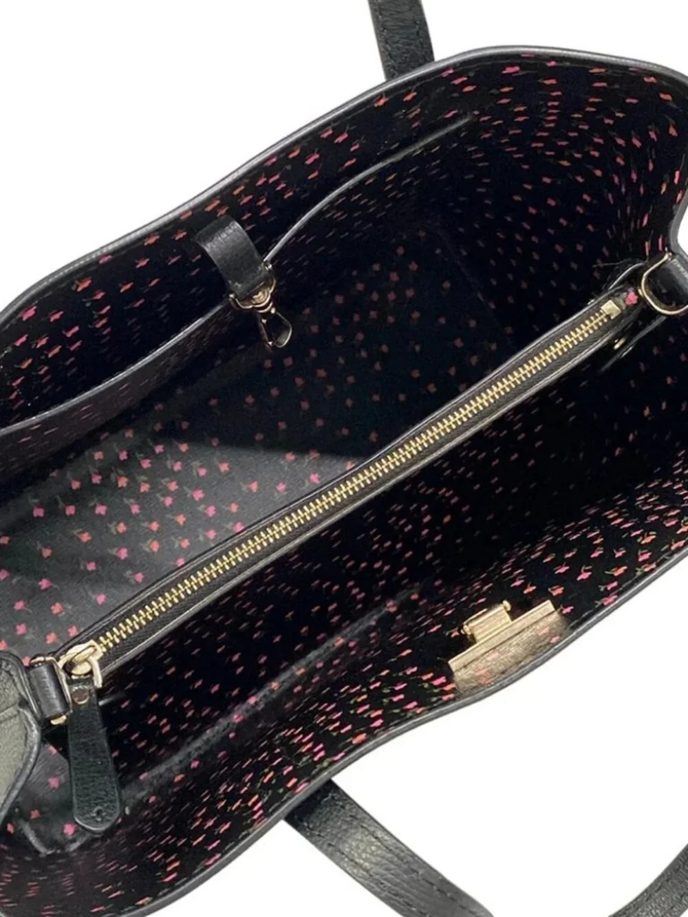 Kate spade PXRUA687 Black Leather Tote Bag